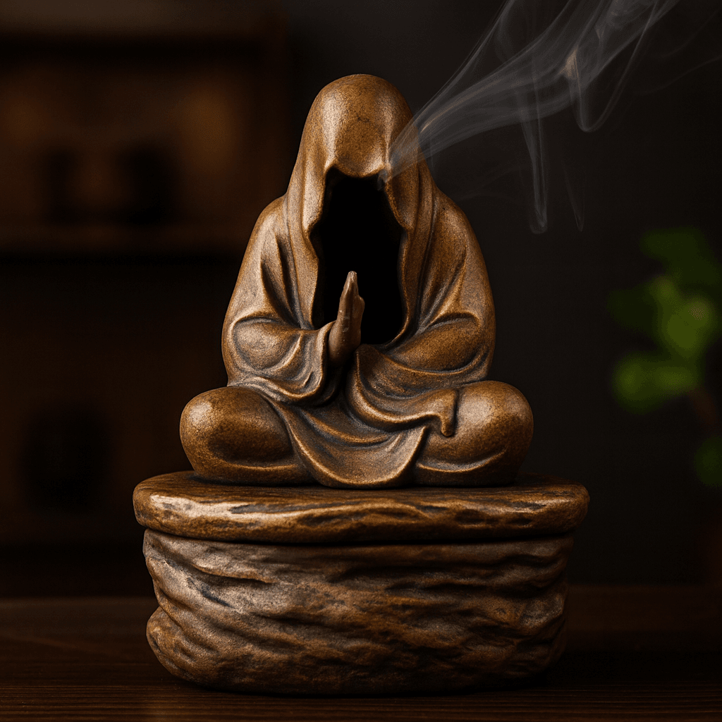 מחזיק קטורת בודהה מקרמיקה – זרימת עשן מרגיעה