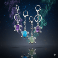 מחזיק מפתחות קריסטלי דגם צבי