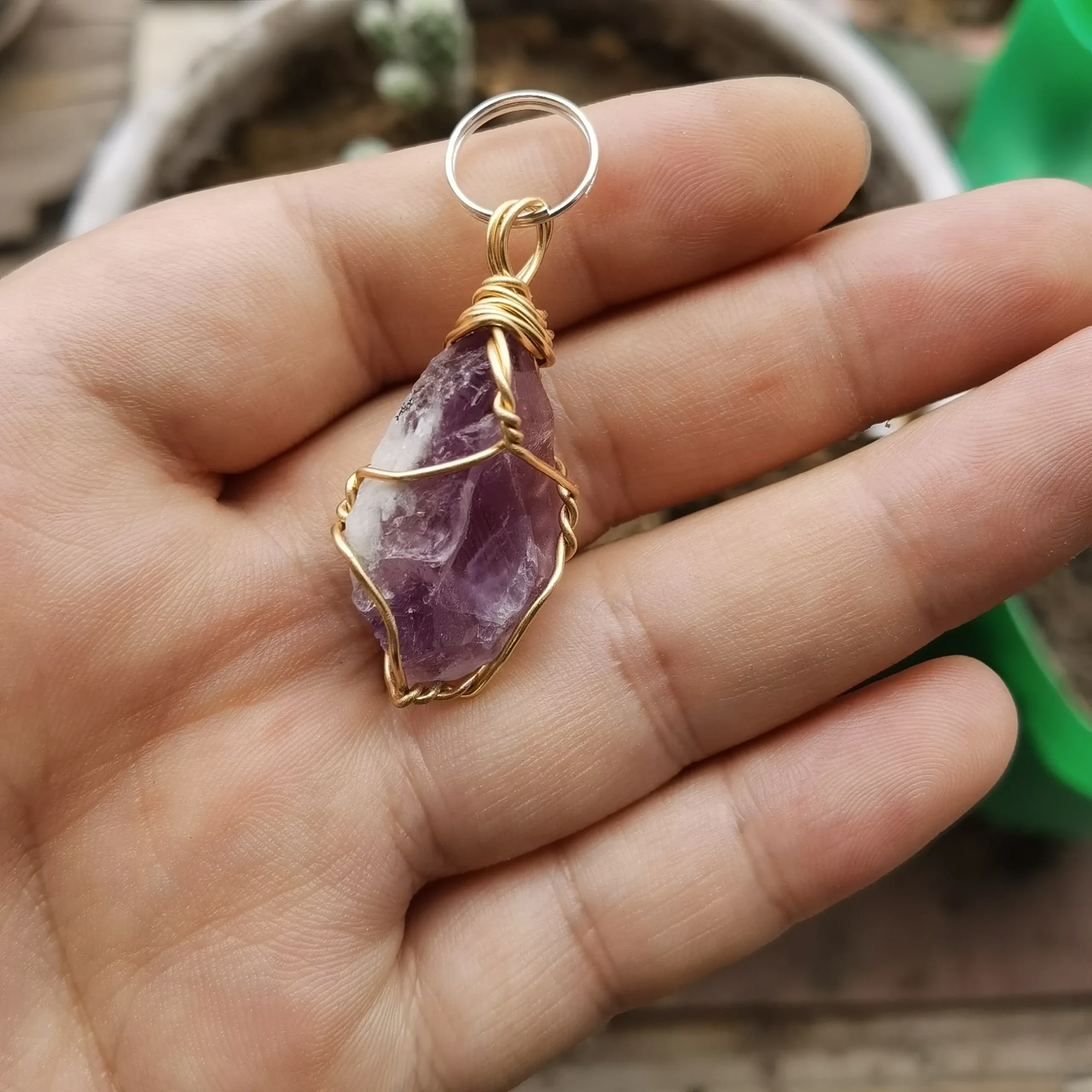 מחזיק מפתחות קריסטלי - מגוון קריסטלים לבחירה – תמונה 7