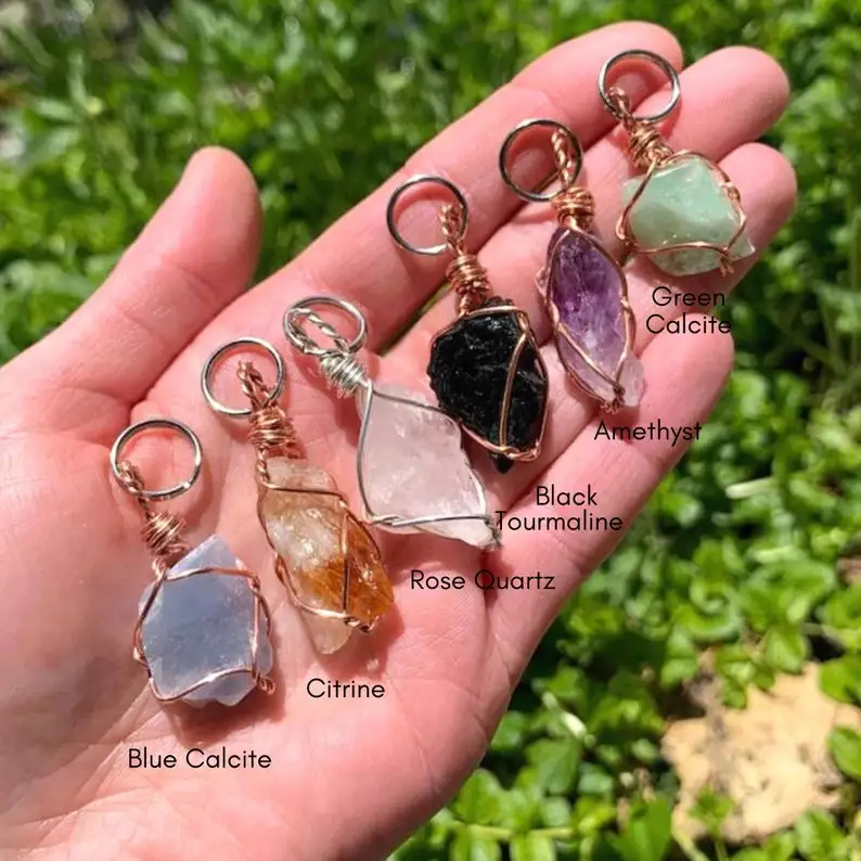 מחזיק מפתחות קריסטלי - מגוון קריסטלים לבחירה – תמונה 6